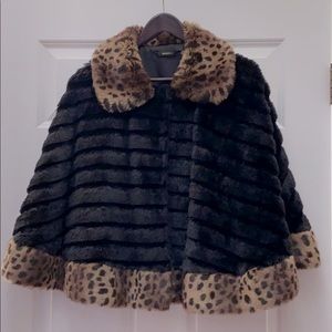 Radzoli faux fur cape